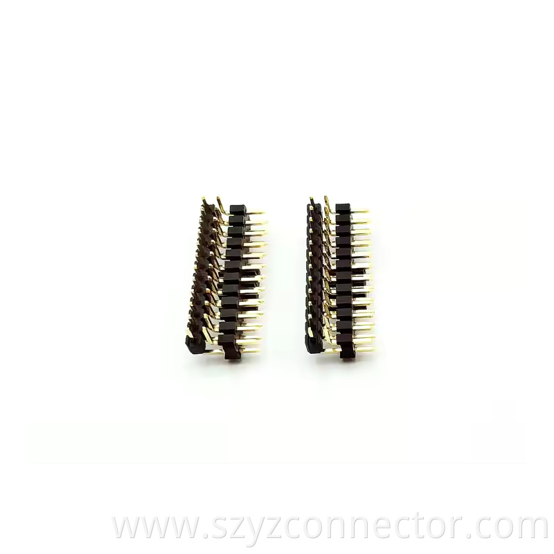 2.54mm Pitch Pin Header Dual Row Right2x1P~1x40P (4)